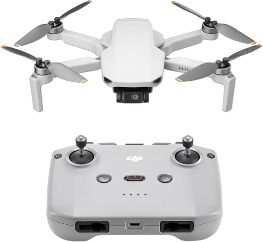 DJI Mini 4K, Drone with 4K UHD Camera for Adults, Under 249 g, 3-Axis Gimbal Stabilization, 10km Video Transmission, Auto Return, Wind Resistance, 1 Battery for 31-Min Max Flight Time, Intelligent
